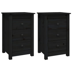 VidaXL 813708 Table de nuit et table de chevet Noir