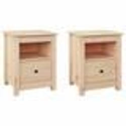 vidaXL Tables de chevet 2 pcs 40x35x49 cm Bois de pin massif