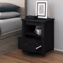 VidaXL 813717 Table de nuit et table de chevet Noir