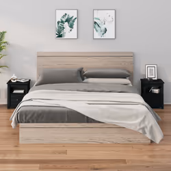 VidaXL 813718 Table de nuit et table de chevet Noir