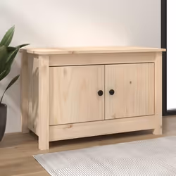 vidaXL Armoire à chaussures 70x38x45,5 cm Bois de pin massif - TU