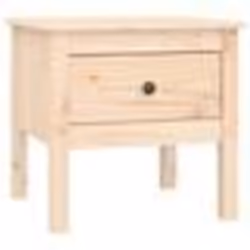 vidaXL Table d'appoint 50x50x49 cm Bois massif de pin - TU