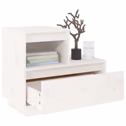 VidaXL 814377 Table de nuit et table de chevet Blanc - Vue supplémentaire 8