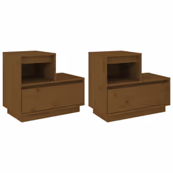 VidaXL 814381, Marron, Bois de pin, 600 mm, 340 mm, 510 mm, 2 pièce(s)
