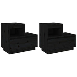 VidaXL 814383 Table de nuit et table de chevet Noir