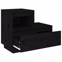 VidaXL 814383 Table de nuit et table de chevet Noir - Vue supplémentaire 6
