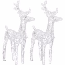 Description générale Créez une belle décoration dans votre jardin pendant les fêtes avec ces adorables rennes de Noël lumineu ...