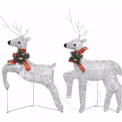Décorez votre espace intérieur ou extérieur avec ces rennes de Noël uniques avec éclairage, ils sont la décoration parfaite d ...