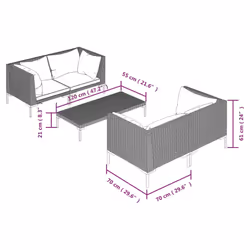 VidaXL 3099800 ensemble de meubles de jardin - Vue supplémentaire 7