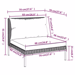 VidaXL 3099814 ensemble de meubles de jardin - Vue supplémentaire 6