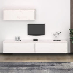 Vidaxl - Ensemble de meubles tv 3 pcs blanc bois massif de pin