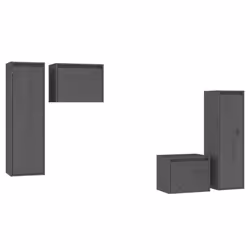 VidaXL 3100251, Gris, Bois, Bois, 1 pièce(s)