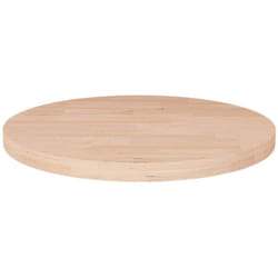 Dessus de table rond Ø30x2,5 cm Bois de chêne massif non traité Vidaxl