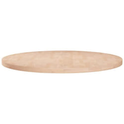 vidaXL Dessus de table rond Ø80x2,5 cm Bois de chêne massif non traité