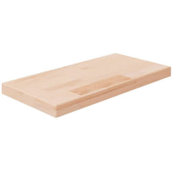 vidaXL Panneau d'étagère 40x20x2,5 cm Bois de chêne massif non traité
