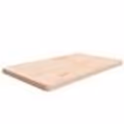 vidaXL Comptoir de salle de bain 100x60x4 cm Bois massif non traité
