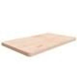 vidaXL Comptoir de salle de bain 100x60x4 cm Bois massif non traité