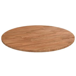 vidaXL Dessus de table rond Marron clair Ø50x1,5 cm Bois chêne traité