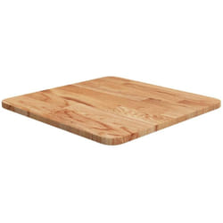 Dessus de table carré Marron clair40x40x1,5cm Bois chêne traité Vidaxl