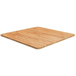 Dessus de table carré Marron clair60x60x1,5cm Bois chêne traité Vidaxl