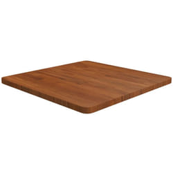 Dessus de table carré Marron foncé60x60x2,5cm Bois chêne traité Vidaxl