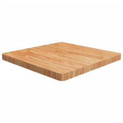 Dessus de table carré Marron clair 60x60x4cm Bois chêne traité Vidaxl