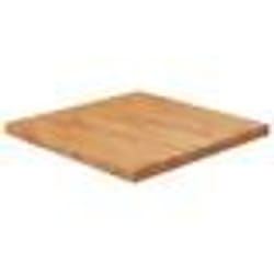 vidaXL Dessus de table carré Marron clair 70x70x4cm Bois chêne traité