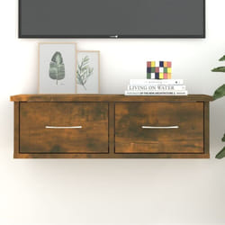 Vidaxl - Armoire murale Chêne fumé 60x26x18,5 cm Bois d'ingénierie