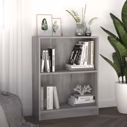 vidaXL Bibliothèque Sonoma gris 60x24x76 cm Bois d'ingénierie