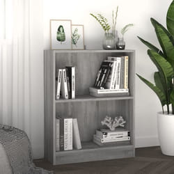 vidaXL Bibliothèque Sonoma gris 60x24x76 cm Bois d'ingénierie