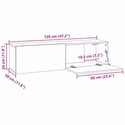 VidaXL 815099 Support TV et centre de divertissement - Vue supplémentaire 8