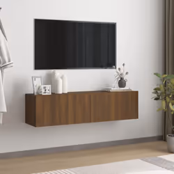 Ce meuble mural TV peut être facilement fixé au mur, ce qui en fait une extension décorative et pratique de votre décor. Gran ...