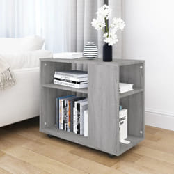 vidaXL Table d'appoint Sonoma gris 70x35x55 cm Bois d'ingénierie - TU