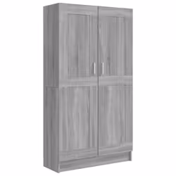 VidaXL 815115, Gris, Chêne, Bois, Bois, 825 mm, 305 mm, 1855 mm