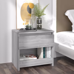 VidaXL 815131 Table de nuit et table de chevet Chêne
