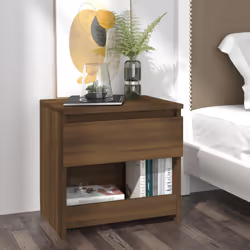 VidaXL 815133 Table de nuit et table de chevet Chêne