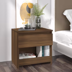 VidaXL 815134 Table de nuit et table de chevet Chêne