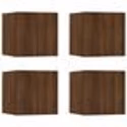 vidaXL Meubles TV muraux 4 pcs Chêne marron 30,5x30x30 cm