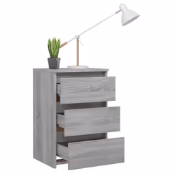 VidaXL 815173 Table de nuit et table de chevet Chêne - Vue supplémentaire 6