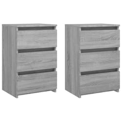VidaXL 815174 Table de nuit et table de chevet Chêne