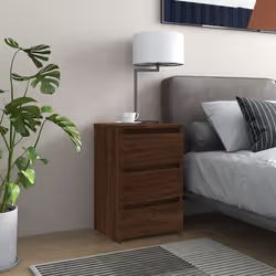 vidaXL Table de chevet Chêne marron 40x35x62,5 cm Bois d'ingénierie - TU