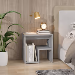VidaXL 815179 Table de nuit et table de chevet Chêne - Vue supplémentaire 5