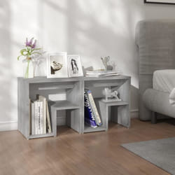 VidaXL 815180 Table de nuit et table de chevet Chêne
