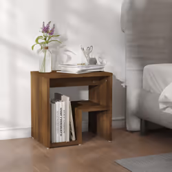 VidaXL 815181 Table de nuit et table de chevet Chêne