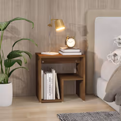 VidaXL 815181 Table de nuit et table de chevet Chêne - Vue supplémentaire 5