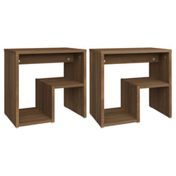 VidaXL 815182 Table de nuit et table de chevet Chêne
