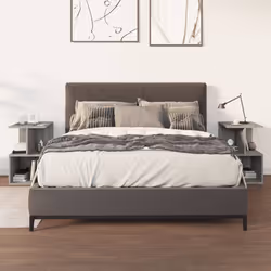 VidaXL 815186 Table de nuit et table de chevet Chêne