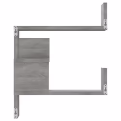 VidaXL 815206 étagères Bois Gris - Vue supplémentaire 4