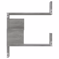 VidaXL 815207 étagères Bois Gris - Vue supplémentaire 5