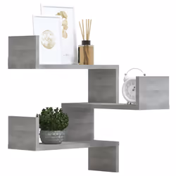 VidaXL 815207 étagères Bois Gris - Vue supplémentaire 7